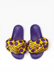 Sandali Ciabatte Donna "LOVE MOSCHINO" JA28272G0IIW040A Sabotd Pool 25 Foulard Lilla/Giallo