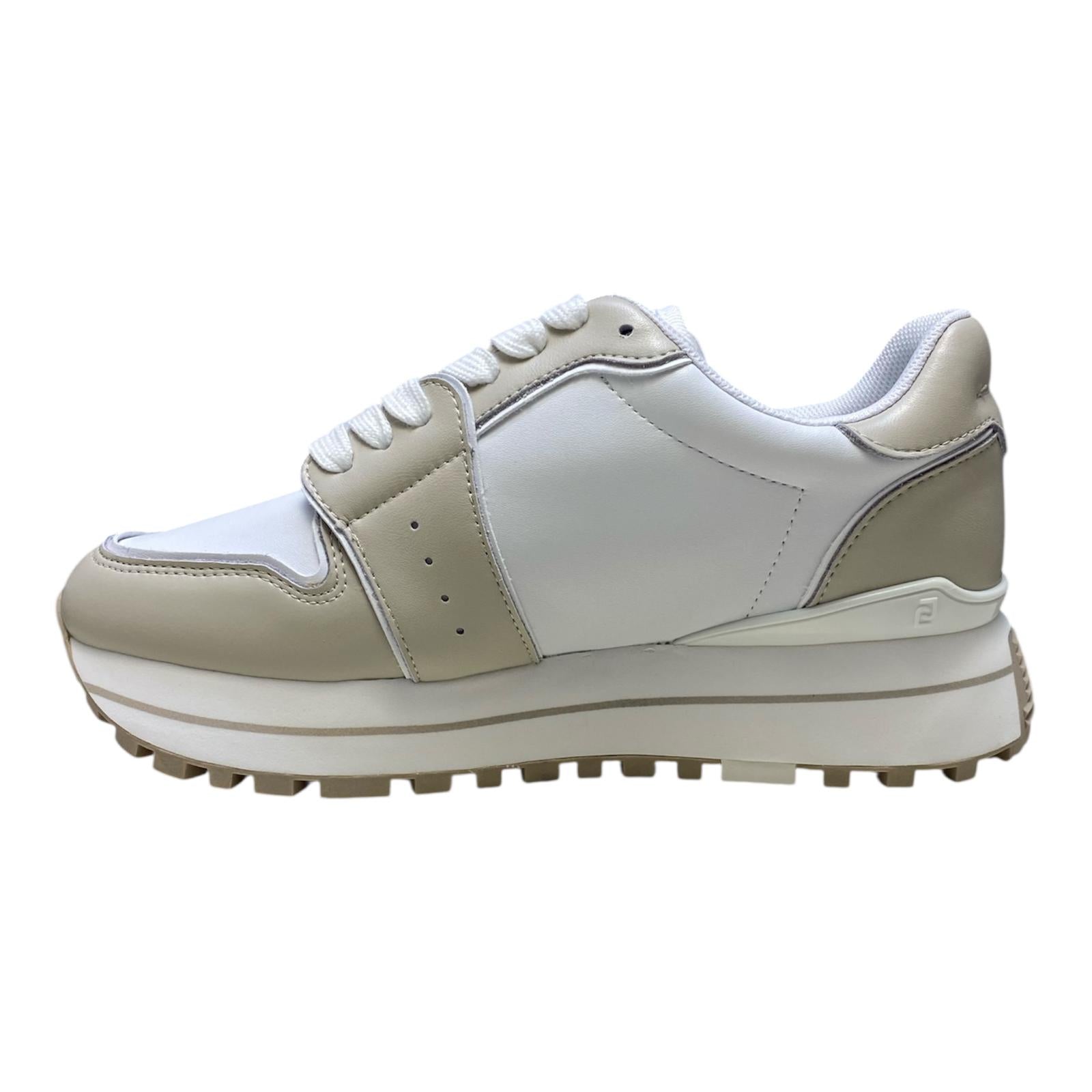 SNEAKERS DONNA “LIU JO” MAXI WONDER 85  S1090 Pelle Bianco/Beige