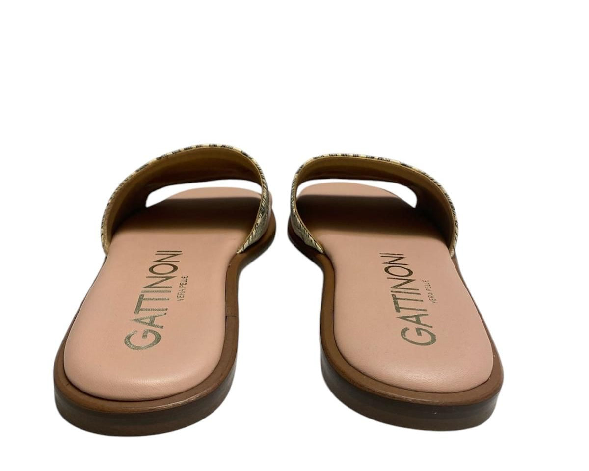 SANDALI CIABATTE DONNA “GATTINONI CIRCUS” HANNA18 PRIMAVERA ESTATE 2025 PELLE ROSA