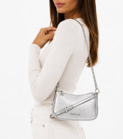 Borsa Donna “MICHAEL KORS” CARMELA  35F5S1QC5M SMALL POUCHETTE XBODY SILVER