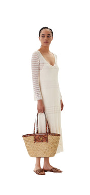 BORSA DONNA “PINKO ” LOVE SUMMER RAFIA LARGE L84Q NATURAL/MARRONE
