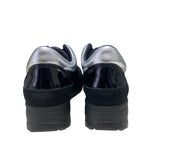 Sneakers Donna "AGILE by Rucoline" Audrey 1304 Bardolino Nero-Argento
