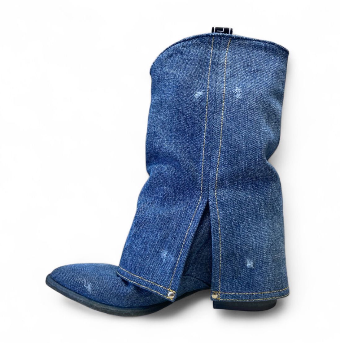 Stivaletti Texani Donna “ELENA IACHI" E3693-T Denim Wash Jeans