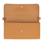 Borsa a Portafoglio con Tracolla  Donna  “MICHAEL KORS” JET SET 32S4GJ6C9L LARGE WLLT ON CHN XBODY Cuoio