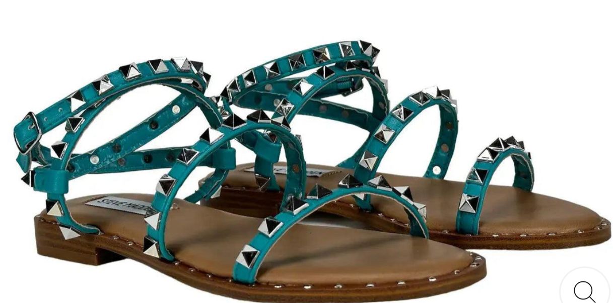 SANDALI DONNA “STEVE MADDEN” PRIMAVERA/ESTATE 2025 TRAVEL TEAL/TURCHESE