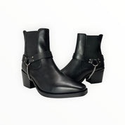 Stivaletti Texani Donna “CAFè NOIR” C1 HB1003 Pelle Nero