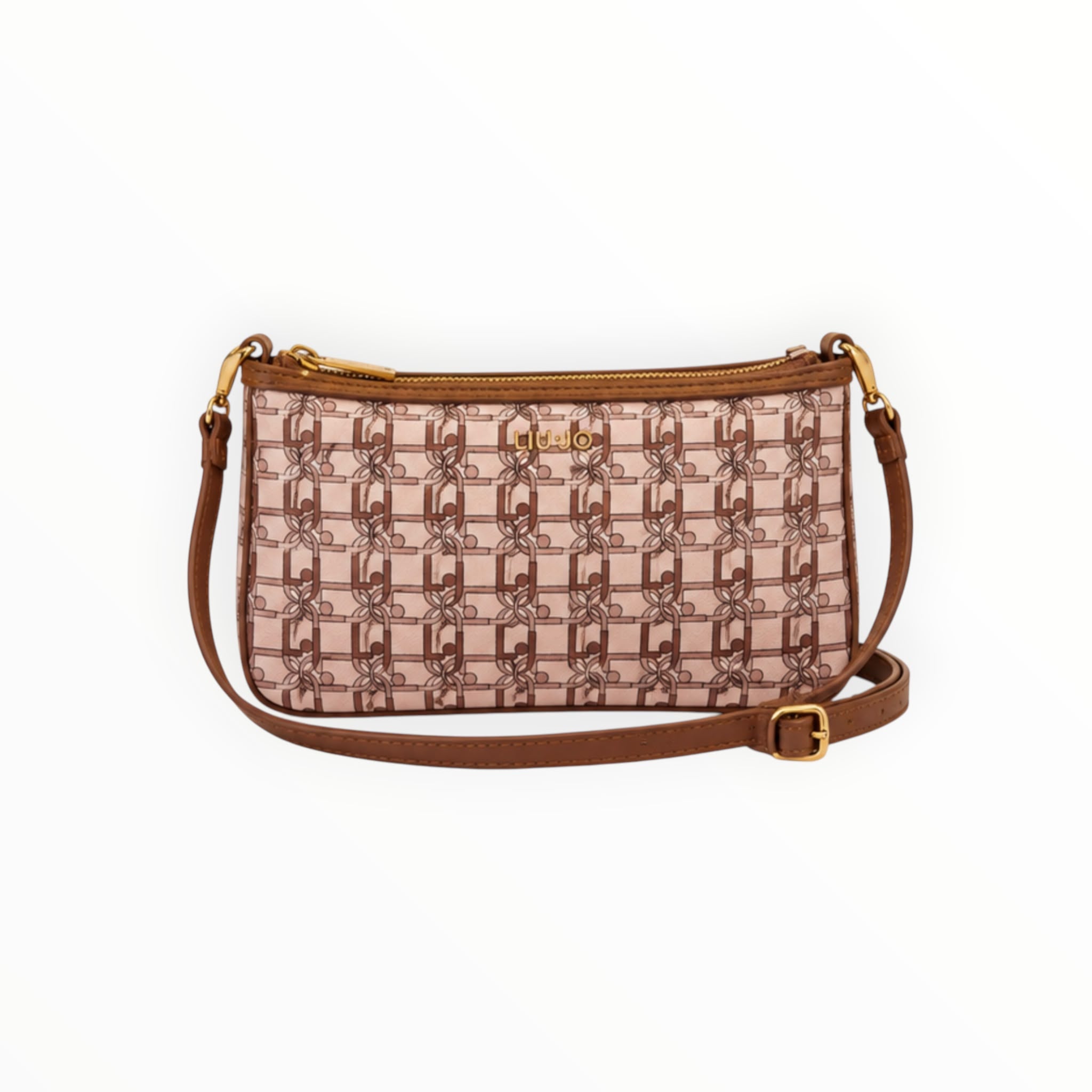 BORSA DONNA “LIU JO” AA3330 E0538 S CROSSBODY CUOIO CHIARO