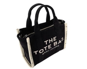 BORSA DONNA “MARC JACOBS" THE TOTE JACQUARD MEDIUM  SHOPPING  NERO