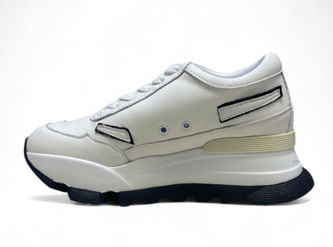 Sneakers Donna "RUCOLINE"AKI 304 Pamploma Bianco Nero