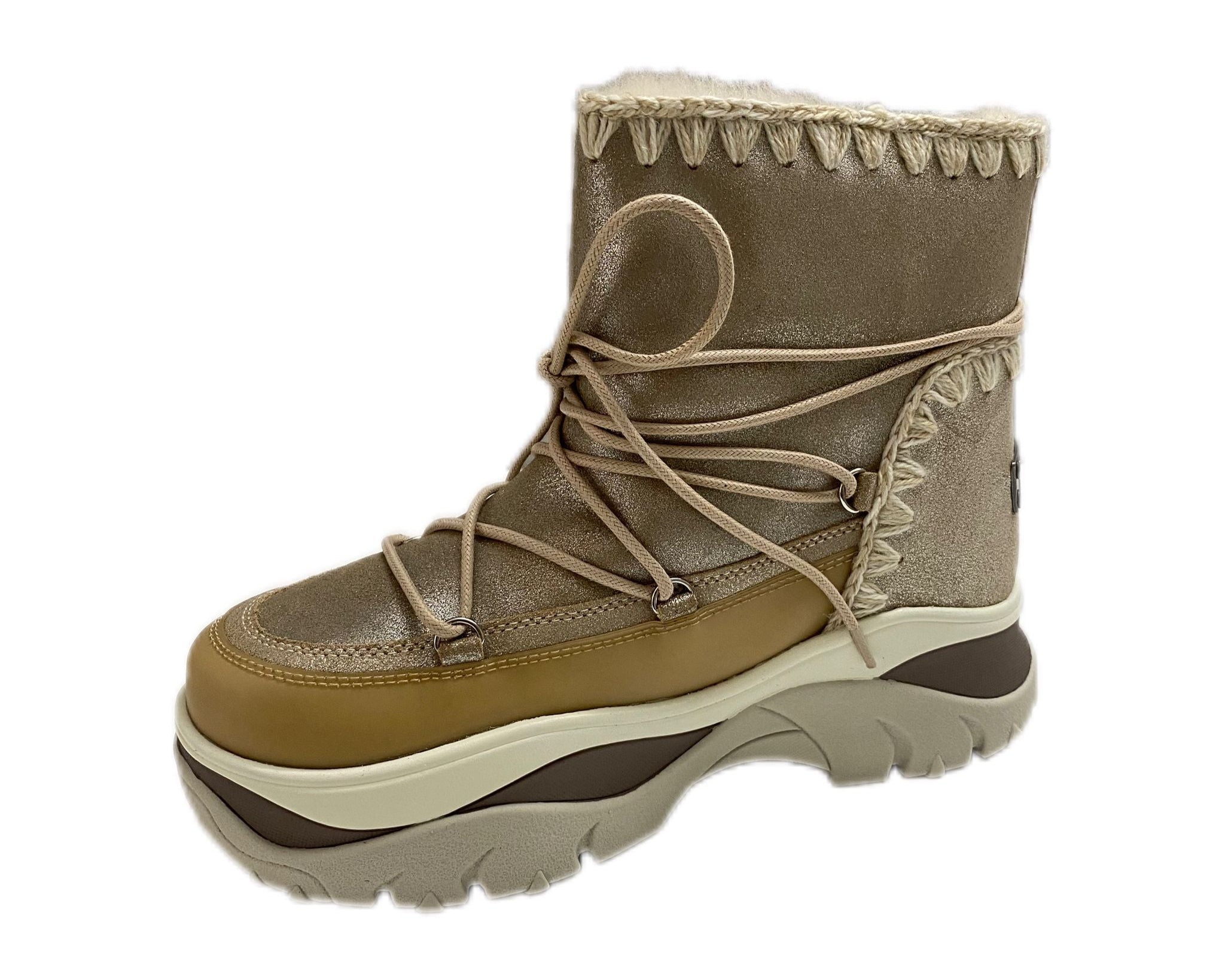 Stivaletti Donna “MOU” Do Chunky Sneakers Beige/STME