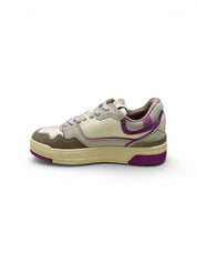 SNEAKERS DONNA “AUTRY” CLC ROLW UN02 PELLE BEIGE/FUCSIA