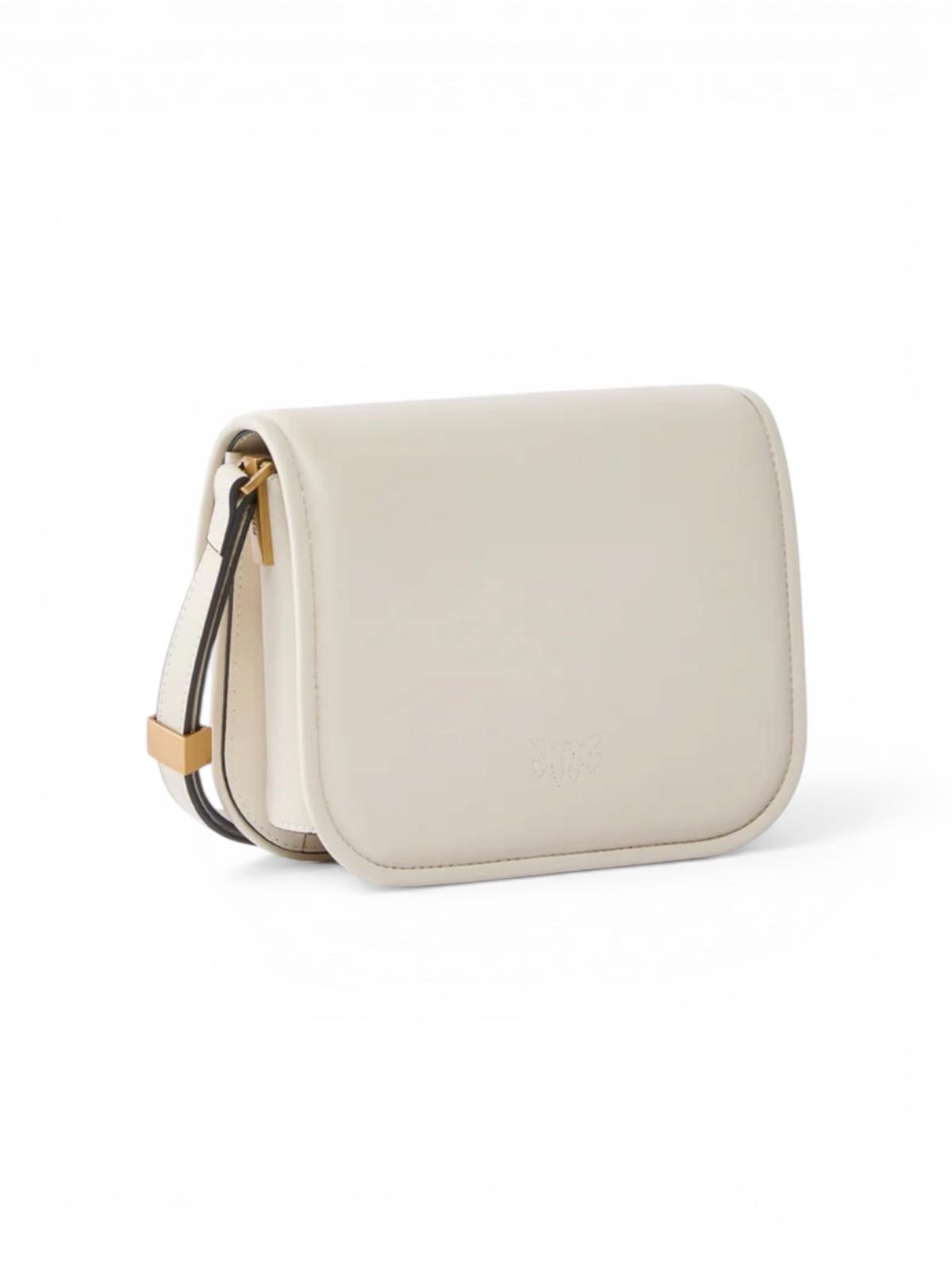 BORSA DONNA “PINKO ” LOVE BOX BAG FL MINI NAPPA AVORIO