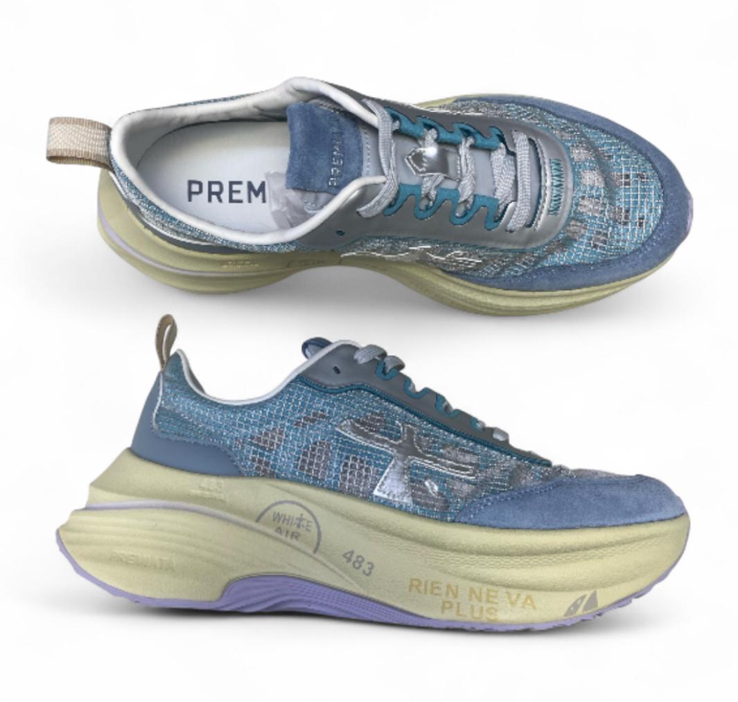Sneakers Donna "PREMIATA" Timeless Hill 7506 Azzurro