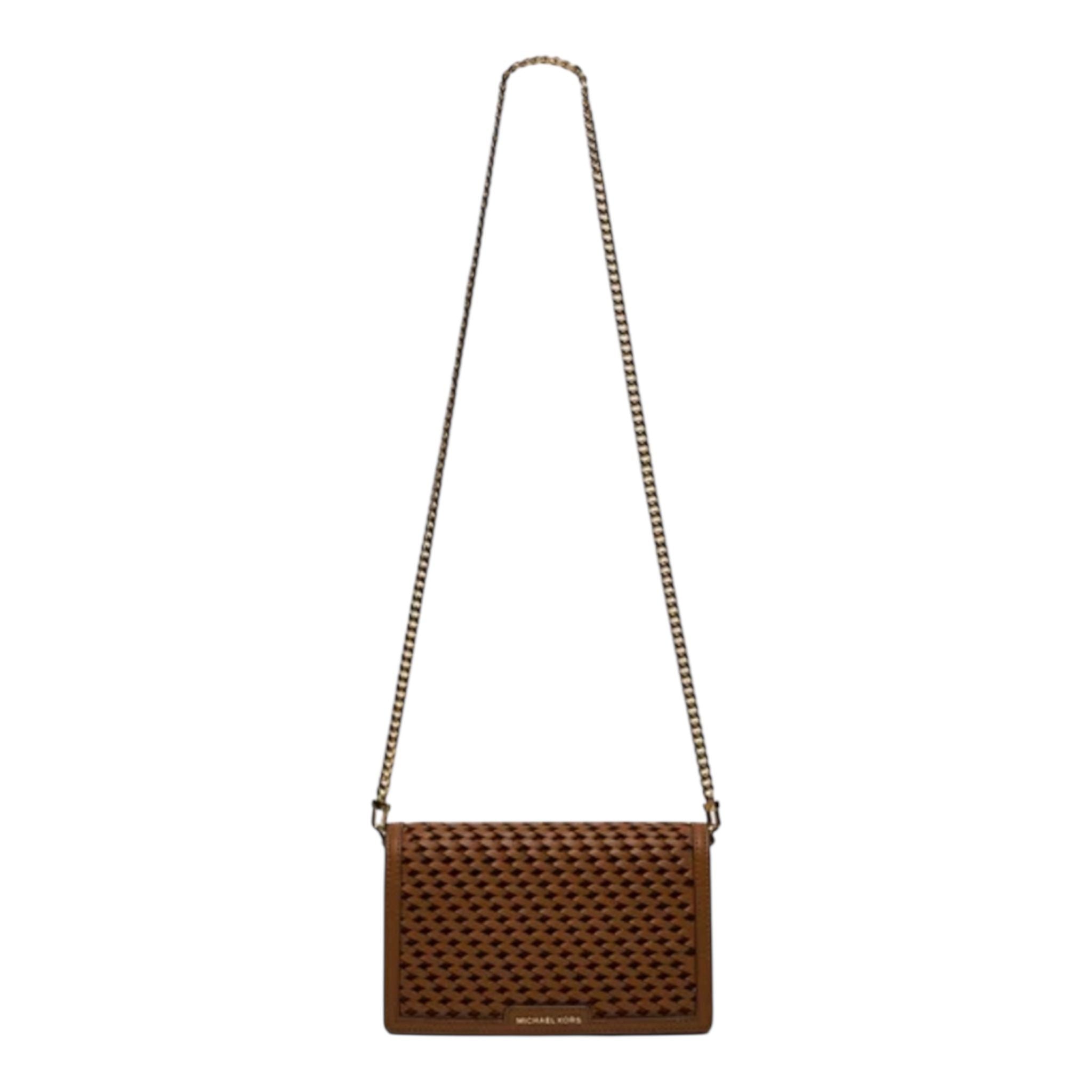 Borsa Donna “MICHAEL KORS” JET SET 32T4GJ6C8L  MEDIUM FLAP XBODY Pelle Marrone