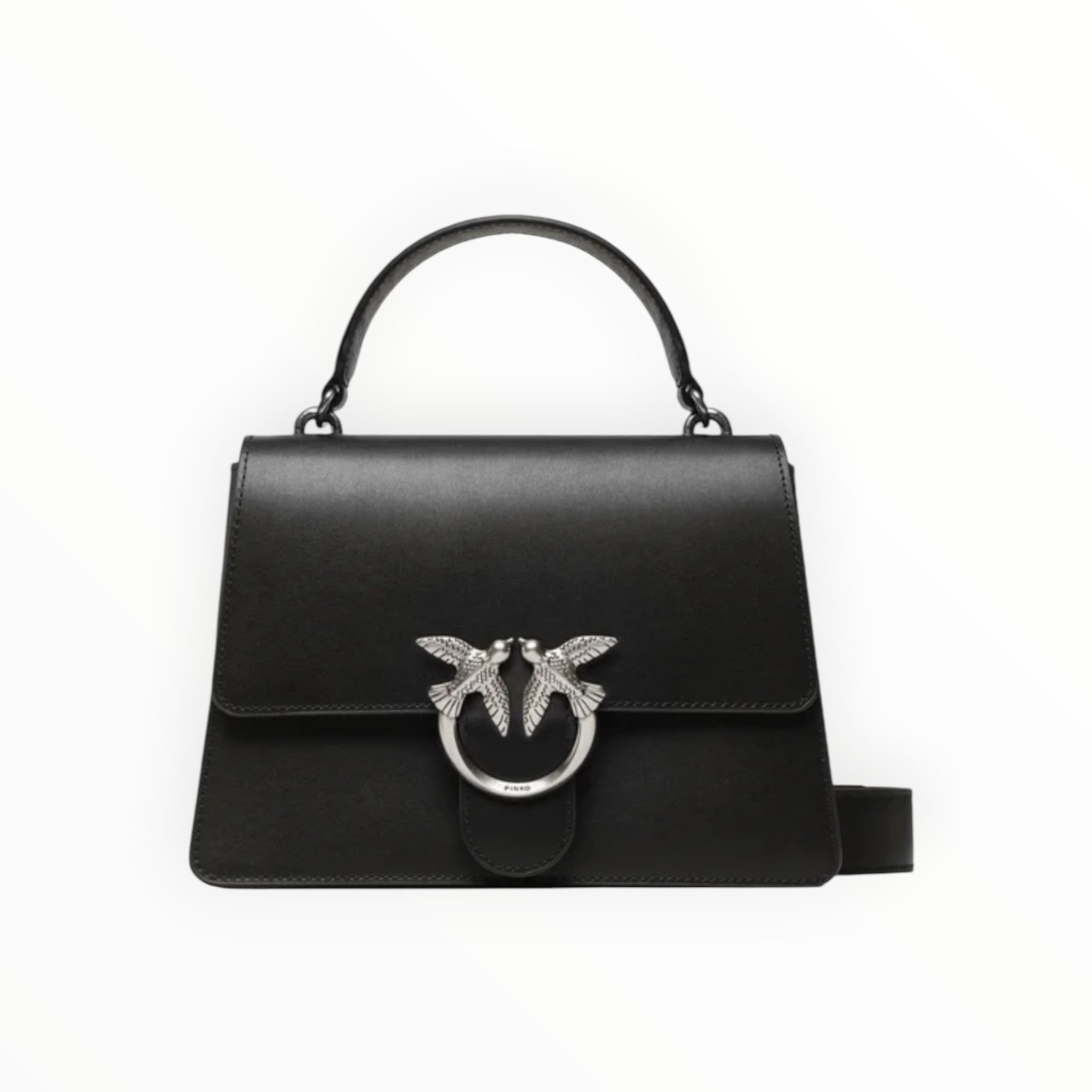 BORSA DONNA “PINKO ”LOVE ONE TOP HANDLE MINI LIGHT A0F1 Z990 PELLE NERO
