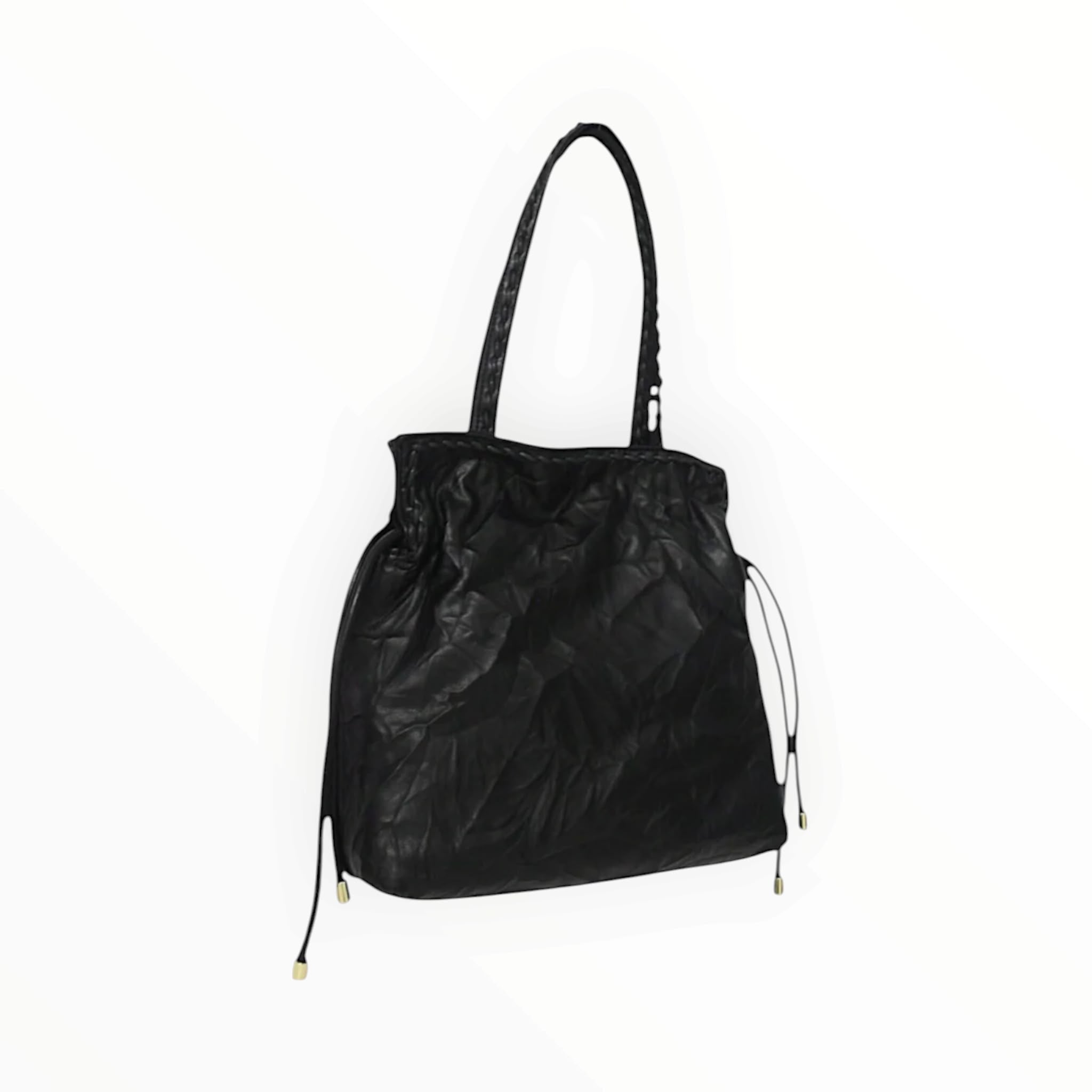 BORSA DONNA “ERMANNO SCERVINO FIRENZE” HOBO SPENCER EMBROIDERY NERO