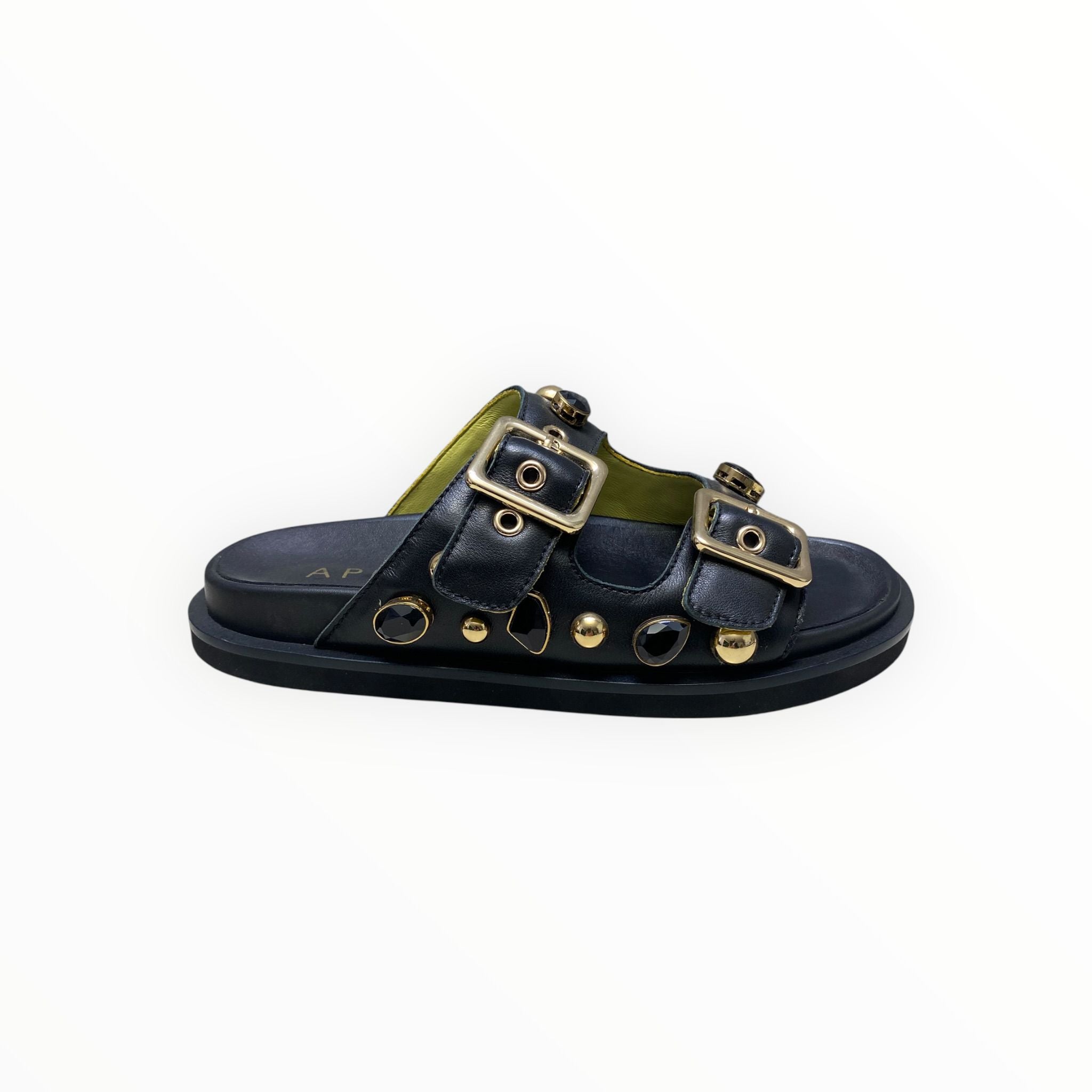 Sandali Ciabatte  Donna “APEPAZZA” FIORE S5FUSS04/STO  Nero