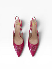 Dècollettè Chanel  Donna “LOVE MOSCHINO” SLINGBACK JA10497G1IIH0604 VERNICE FUXIA