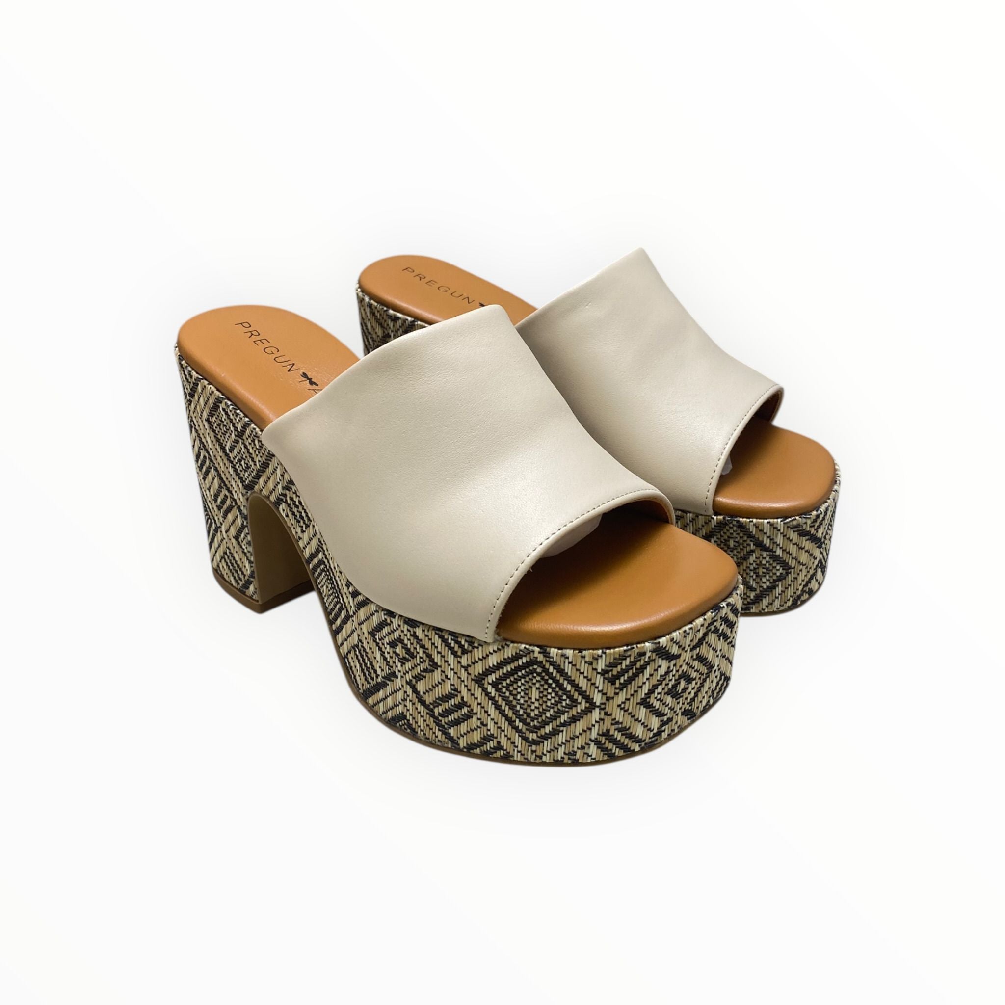 Sandali Tacco Zeppa Donna “PREGUNTA”2519003 001 Beige