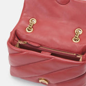 BORSA DONNA “PINKO ” LOVE PUFF MINI CL SHEEP  NAPPA TARAPUNTATA OCRA ROSSO