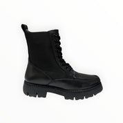 Stivaletti Anfibio Donna "CAFè NOIR" C1 FM6013 Pelle Nero