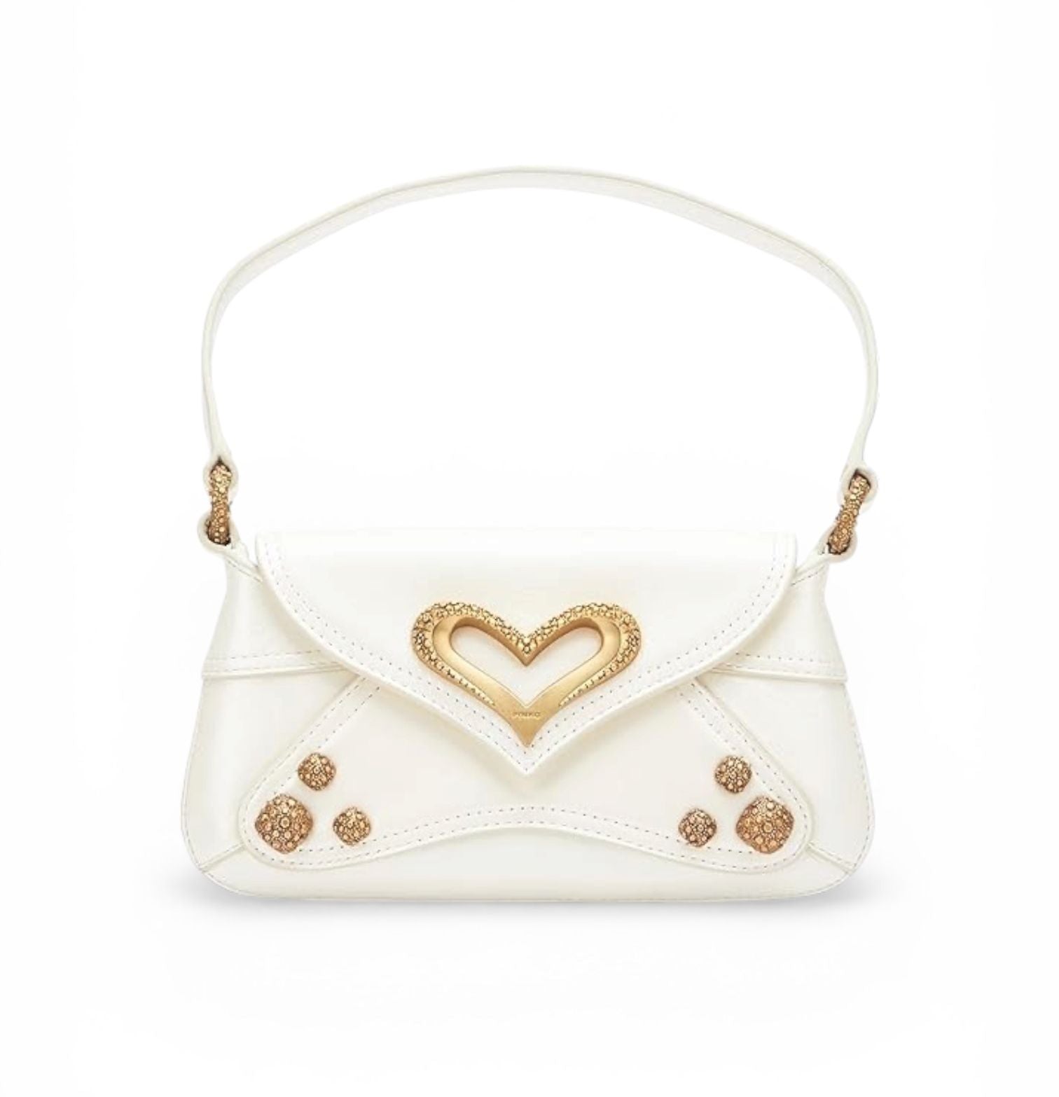 BORSA DONNA “PINKO ” 520 SHOULDER BABY PELLE VINTAGE AVORIO