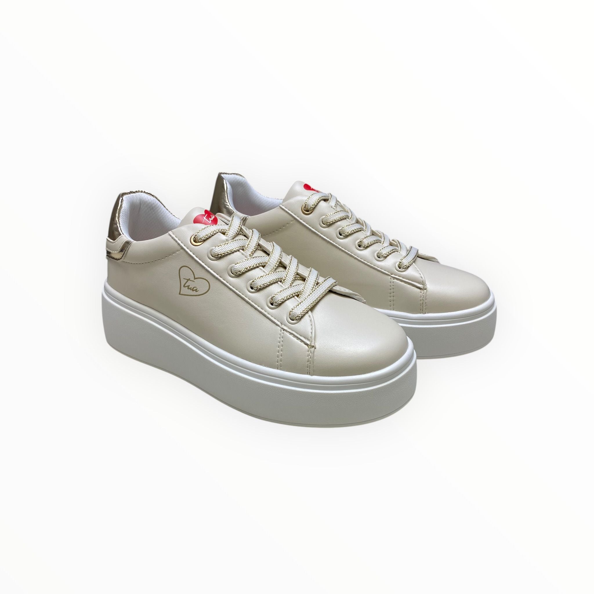 Sneakers Donna “BRACCIALINI” BA138 Avorio/Gold