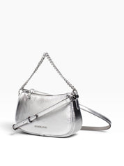 Borsa Donna “MICHAEL KORS” CARMELA  35F5S1QC5M SMALL POUCHETTE XBODY SILVER