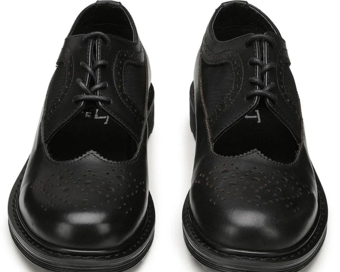 STRINGATA FRANCESINA  DONNA SEMIAPERTA  “CULT” CLW420400 VERA PELLE NERO