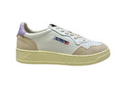 SNEAKERS DONNA “AUTRY” MEDALIST AULW LS68 PELLE BIANCO/LILLA