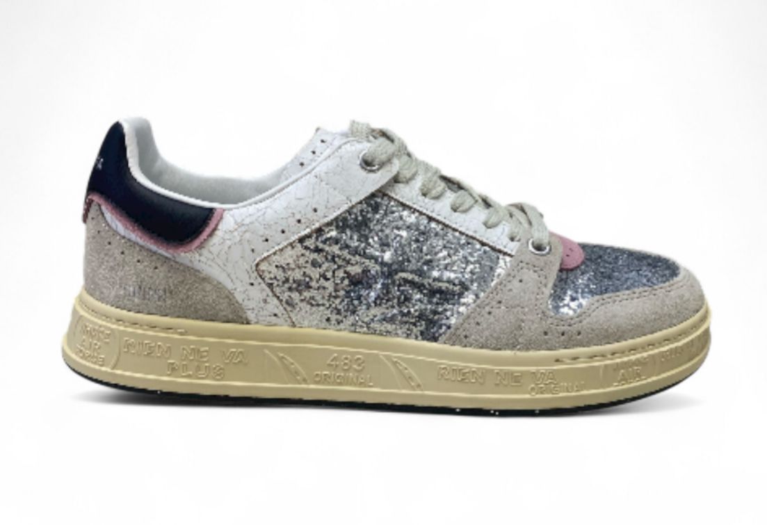 Sneakers Donna "PREMIATA" Timeless Quinnd 7423 Argento/Grigio