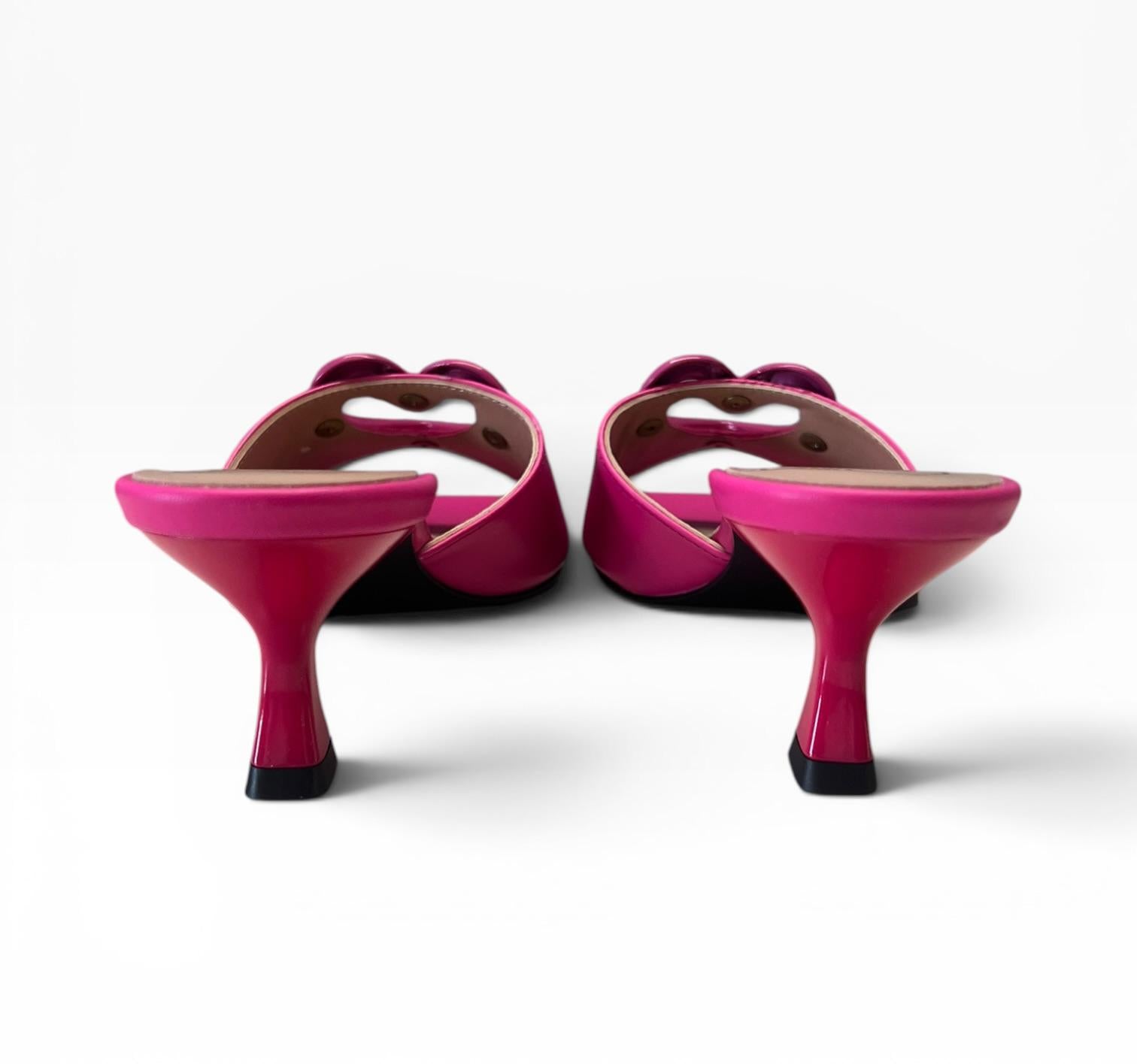 Sandali Donna “LOVE MOSCHINO” JA28375G0IIAX604 SABOTD PELLE FUXIA