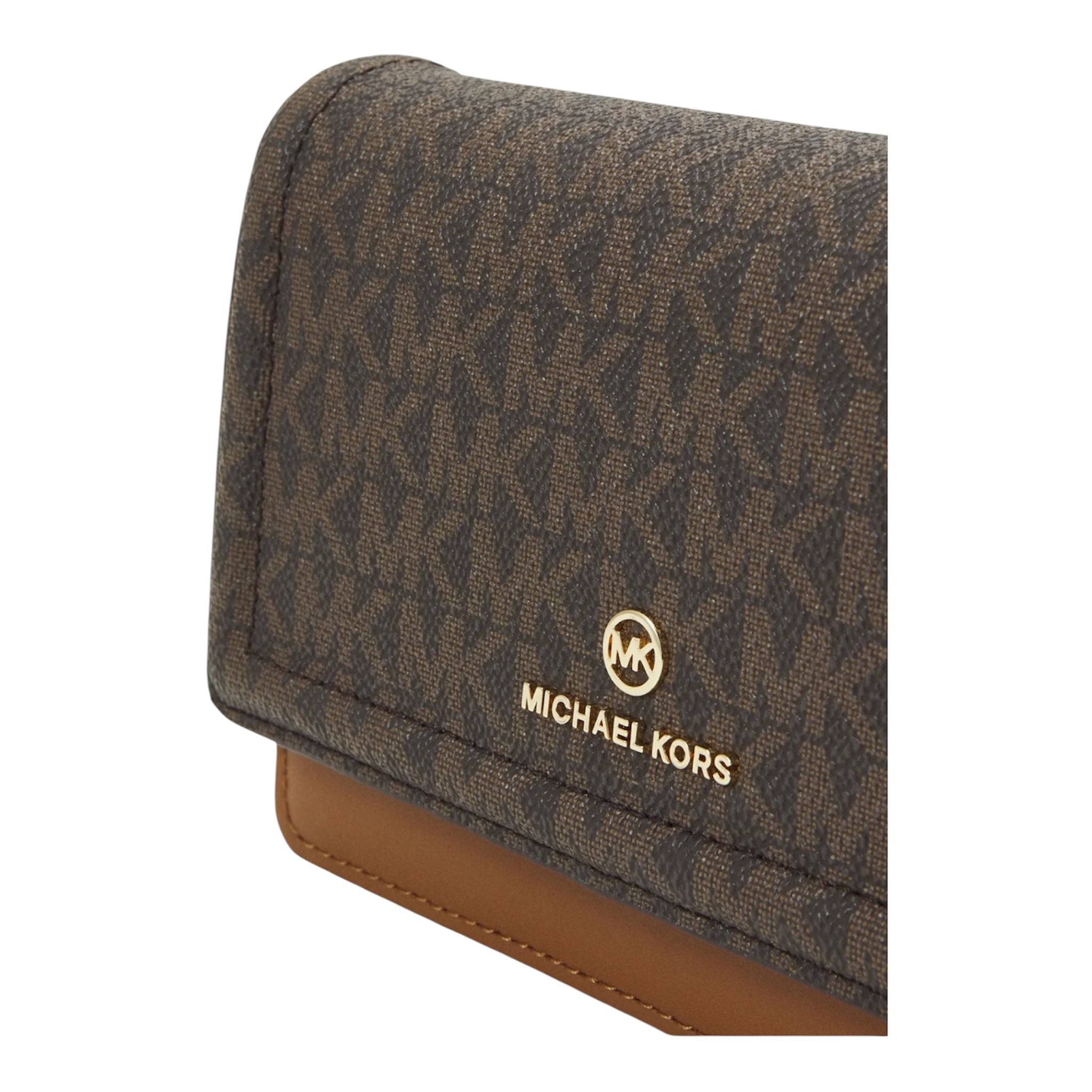 Borsa Donna “MICHAEL KORS” JET SET CHARM 32S1GT9C2B SMALL PHONE CROSSBODY Pelle Marrone/Cuoio