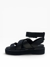 SANDALI DONNA “CULT” CLW344200 ZIGGY PELLE NERO