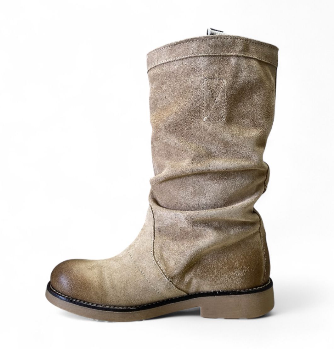 Stivaletti Donna “Bikkembergs” 19002/CP Pelle Beige/Avena