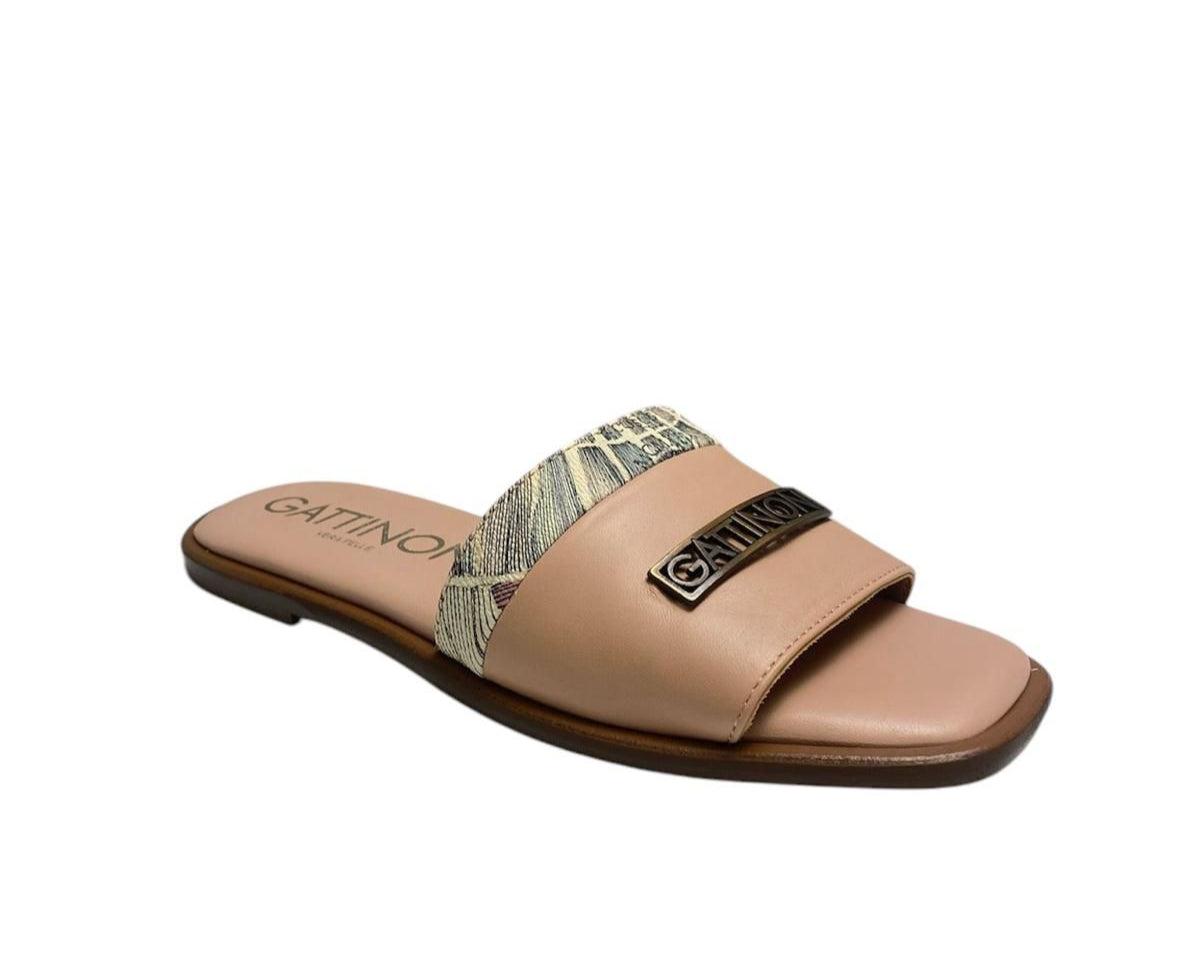 SANDALI CIABATTE DONNA “GATTINONI CIRCUS” HANNA18 PRIMAVERA ESTATE 2025 PELLE ROSA