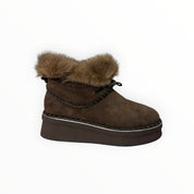 Stivaletti Donna “ELVIO ZAN" EC0304X Pelle Testa di Moro