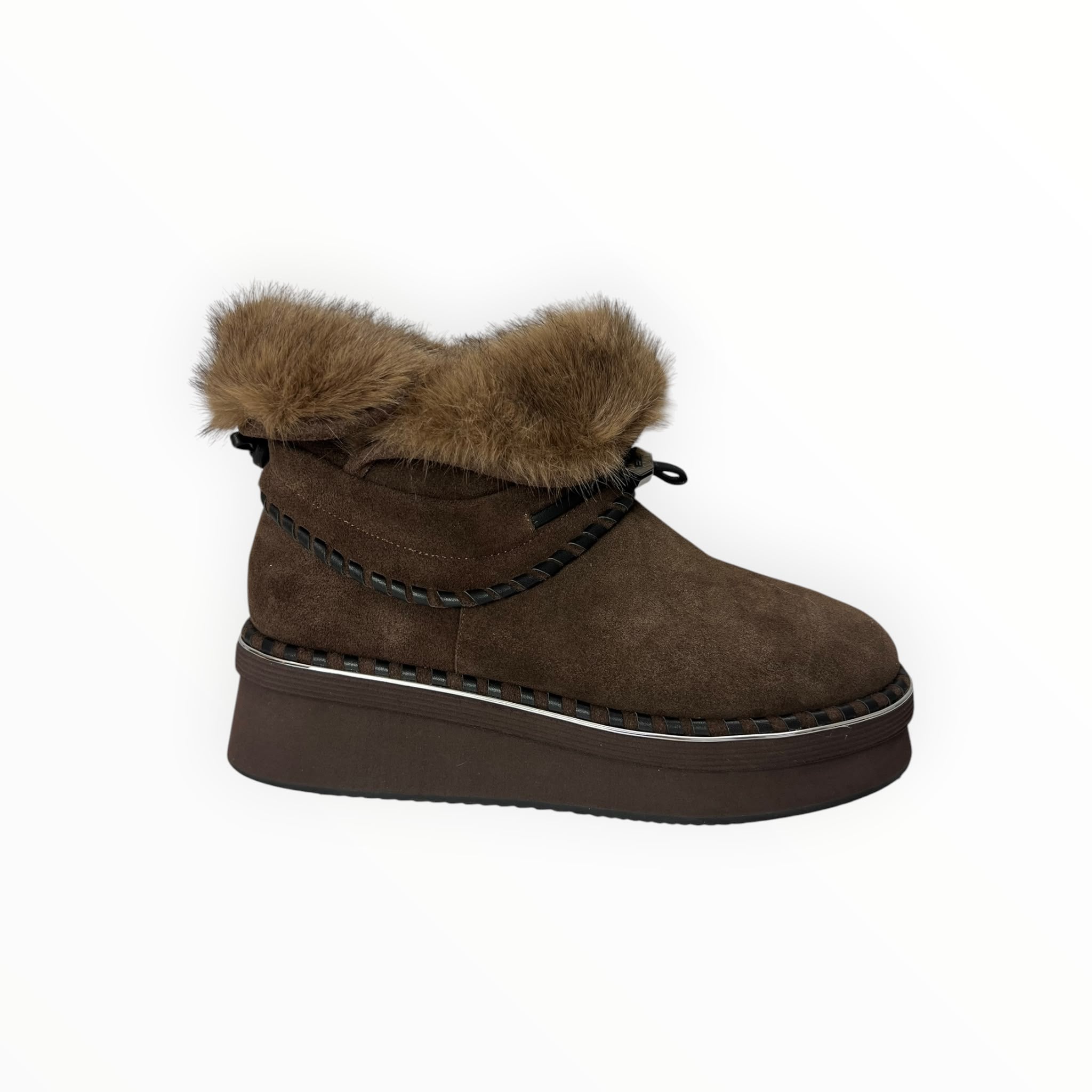 Stivaletti Donna “ELVIO ZAN" EC0304X Pelle Testa di Moro