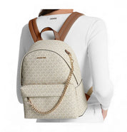 Borsa Zaino Donna “MICHAEL KORS” SLATER ZIP Medium Backpack 35F5GO4B2B Vanilla