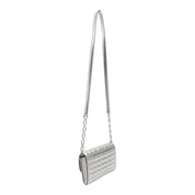Borsa Donna “MICHAEL KORS” TRIBECA 32S4G2RC9L LARGE WLLT XBODY Pelle Argento