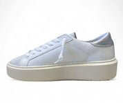 Sneakers Donna "D.A.T.E." Hill Low Platform Bianco/Silver
