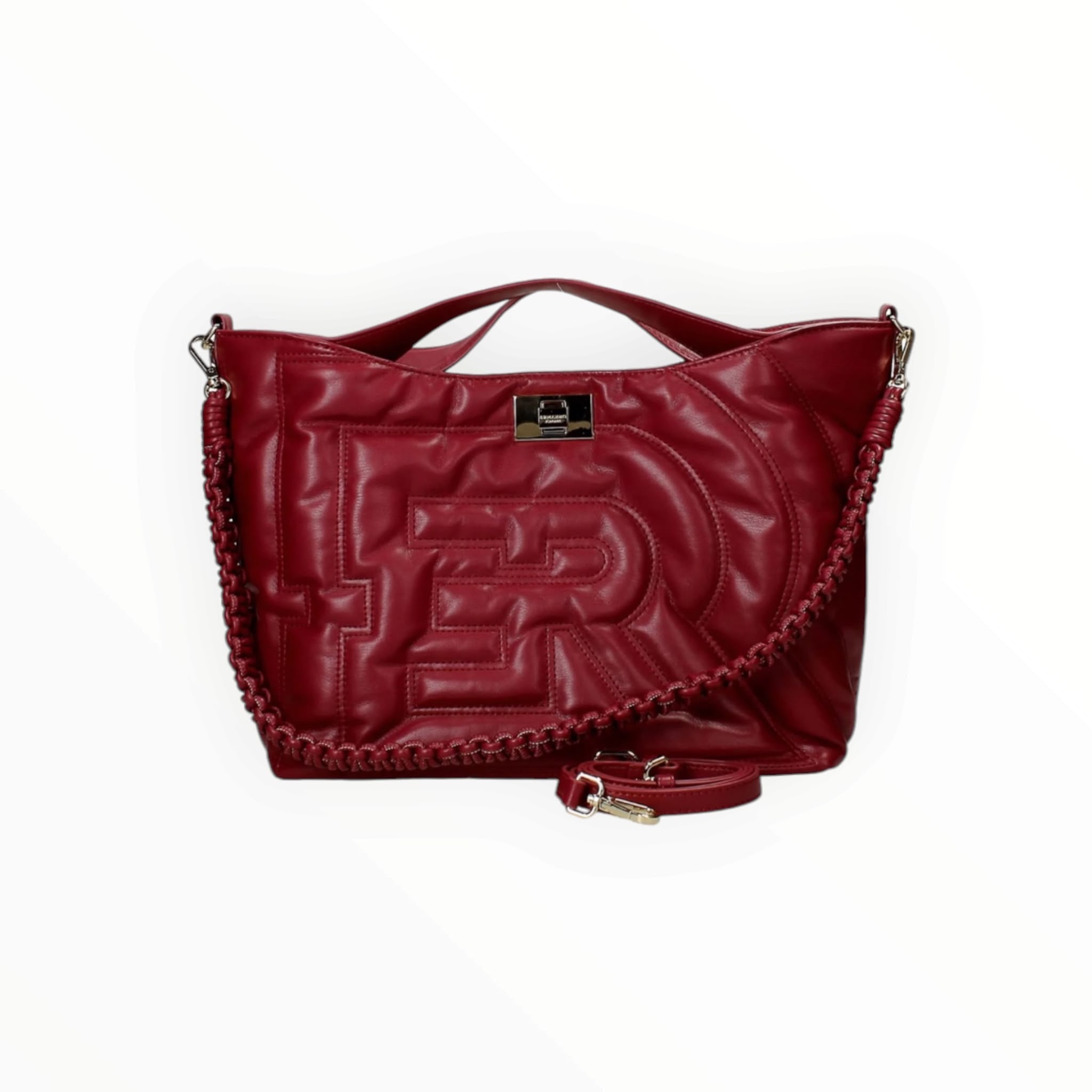 BORSA DONNA “ERMANNO SCERVINO FIRENZE” TOTE BAG LARGE RACHELE  BORDEAUX