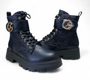 Anfibi Donna “GATTINONI ROMA ”  Leroy WFR000 Nero