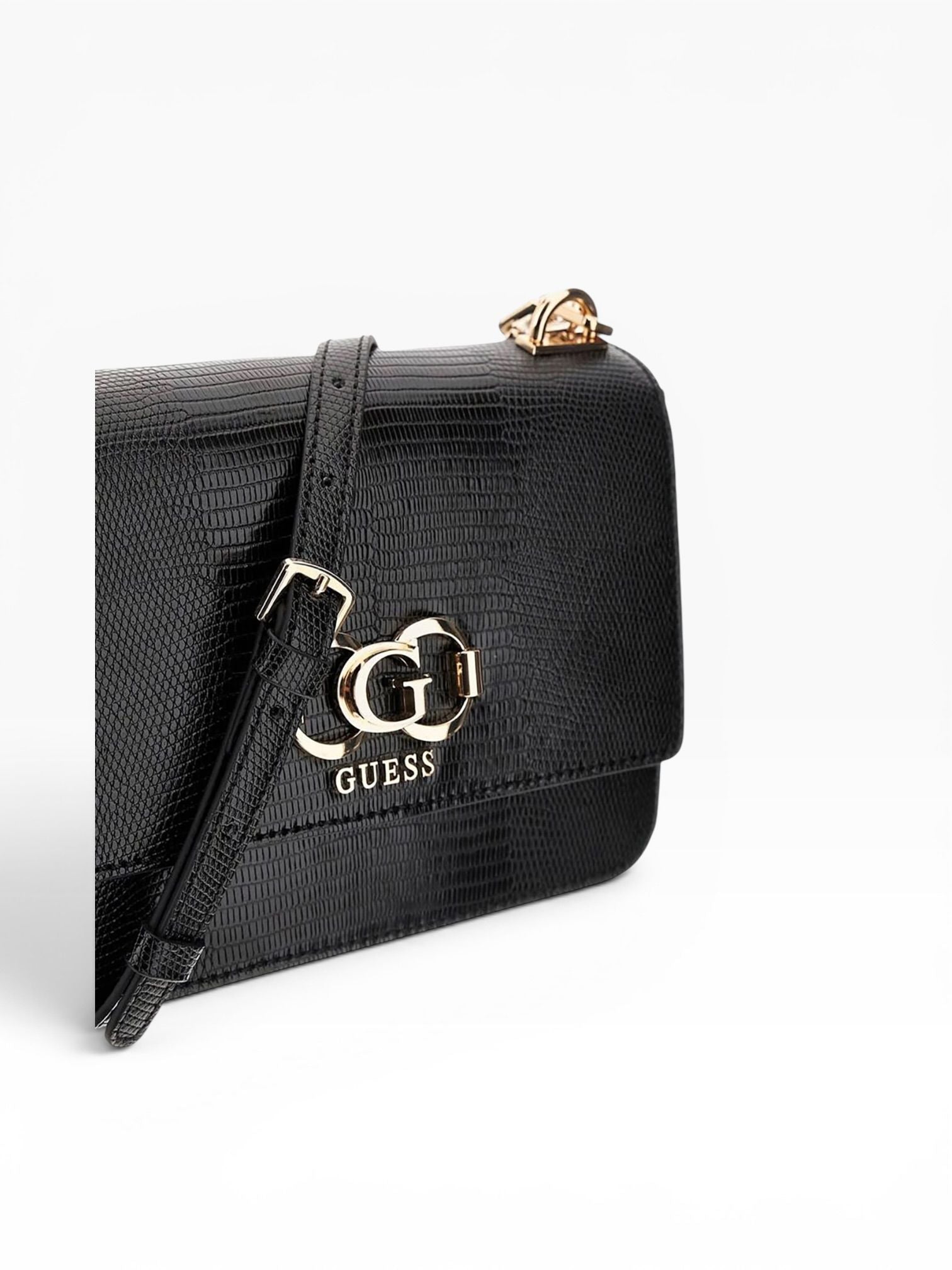 BORSA Donna “GUESS” KG962420 Salinge Animalier Nero