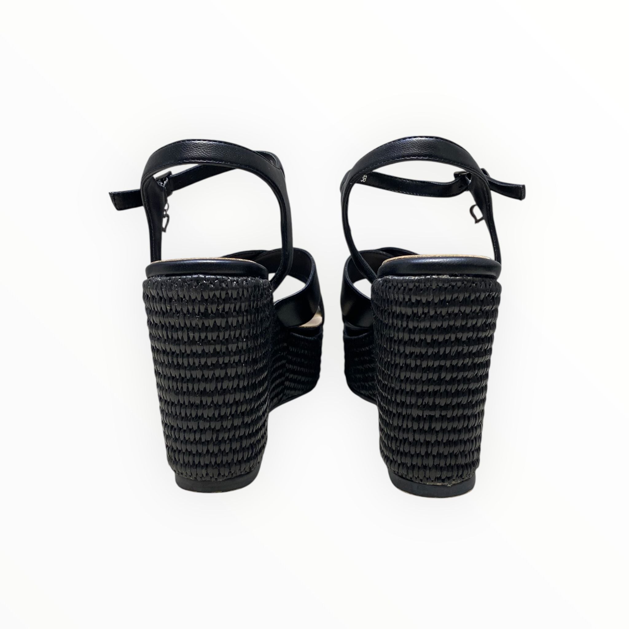 Sandali Zeppa Donna “BRACCIALINI” BB90 Nero