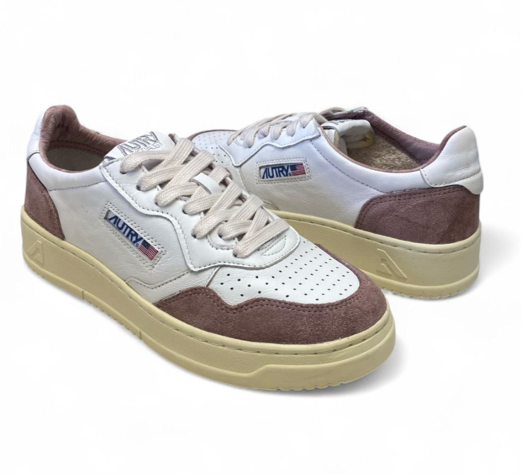 SNEAKERS DONNA “AUTRY” MEDALIST AULW GS28 PELLE BIANCO/NUDE