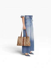 BORSA Donna “GUESS” SO7838230 Erenia Tote Logo Marrone/Cuoio