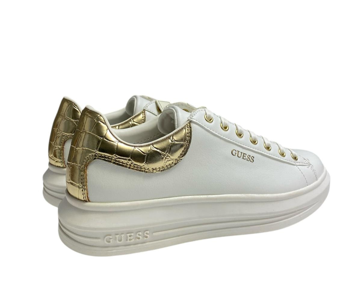 SNEAKERS DONNA "GUESS" GENUINE LEATHER BIANCO PRIMAVERA/ESTATE FL7RNO ELE12