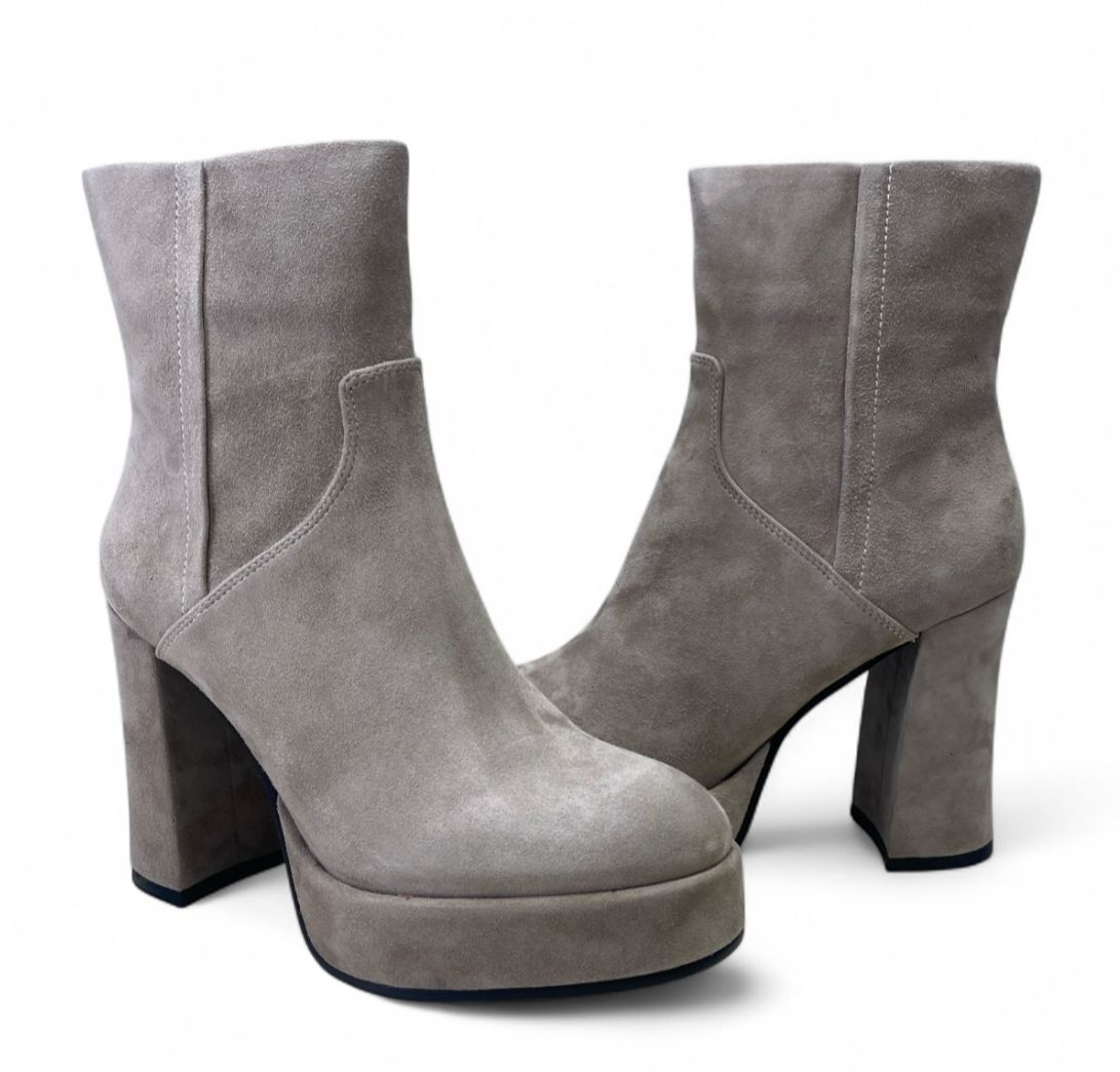 Stivaletti Donna “APEPAZZA" F3TWIGGY03/SUE Tiziana Pelle Grigio Chiaro