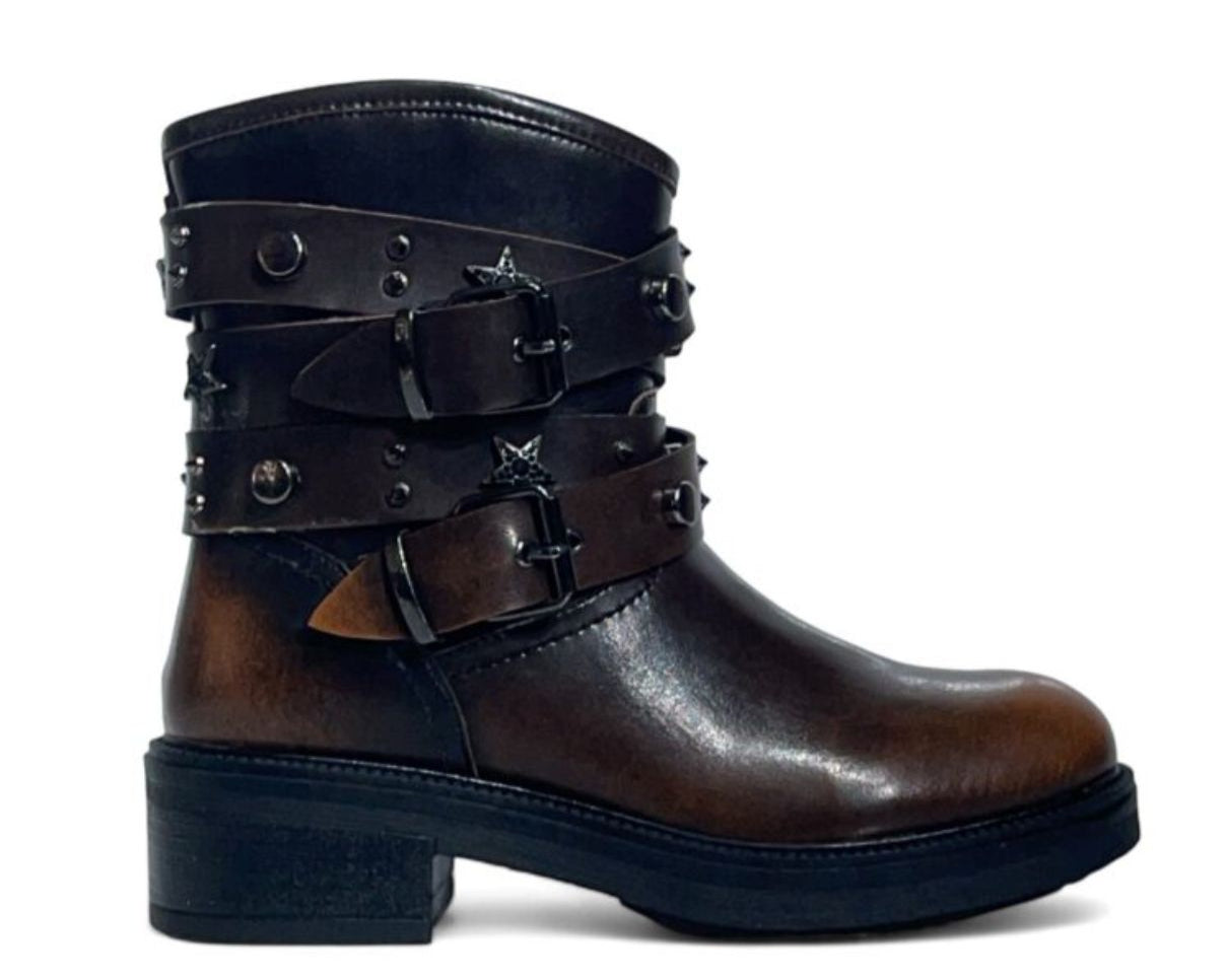 Stivaletti Donna “Cult” Who CLE104129  Brown/Black Spazzolato